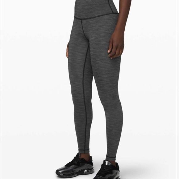 Lululemon Wunder Under High-Rise Tight 28" Legging Heathered Grey Size 2 - Picture 2 of 13